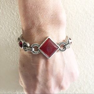 Silver Bracelet with stone